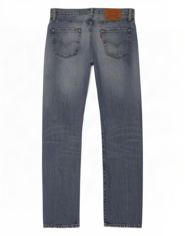 Мужские прямые джинсы Levi's 504 W30 L32 синие, хлопок