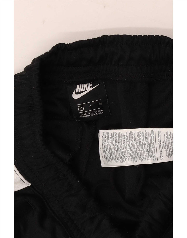 Мужские спортивные брюки Nike Dri Fit среднего размера, полиэстер с цветными блоками, средний черный