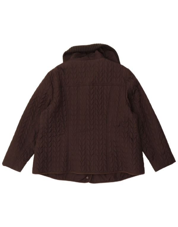 Женская стеганая куртка Monsoon UK 22 3XL, черный полиэстер
