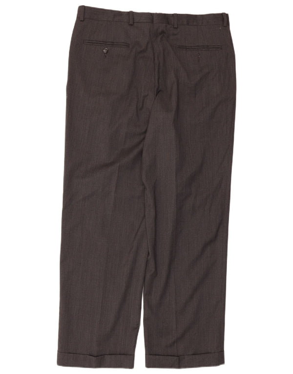 Брюки костюмные мужские Izod W36 L30 серые шерстяные