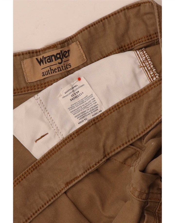 Мужские прямые брюки-карго Wrangler W44 L32, коричневые, хлопковые