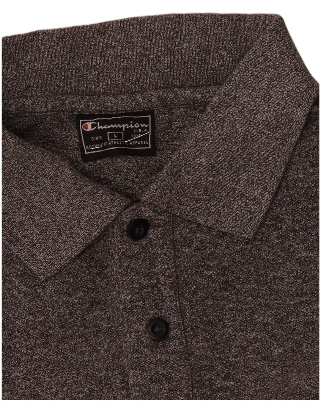 Мужская рубашка-поло Champion, большая серая в крапинку