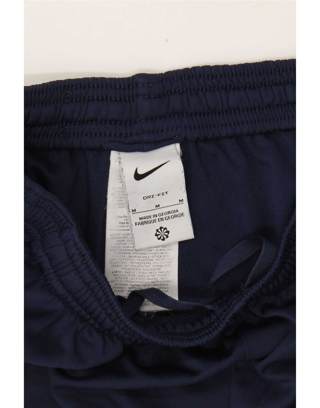 Мужские спортивные брюки Nike Dri Fit среднего размера, темно-синие, полиэстер