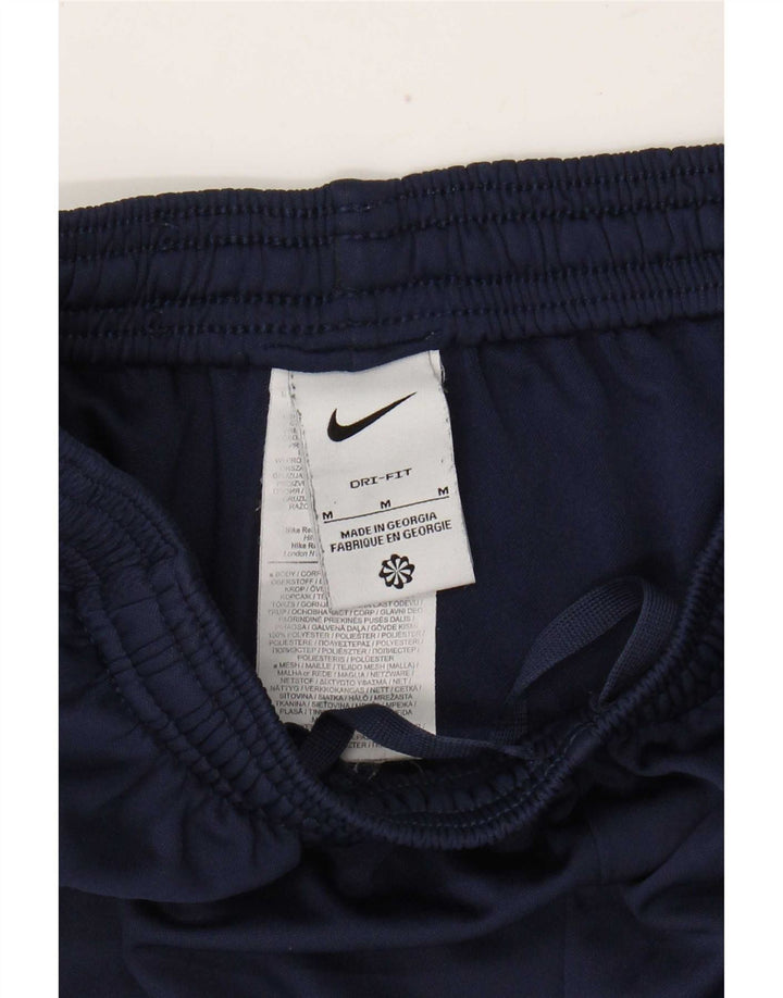 Мужские спортивные брюки Nike Dri Fit среднего размера, темно-синие, полиэстер