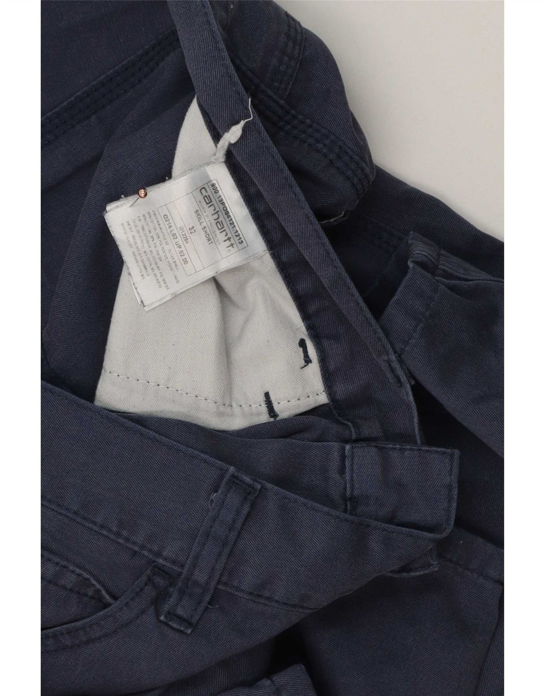 Мужские повседневные шорты Carhartt W32 среднего размера, темно-синие, хлопок