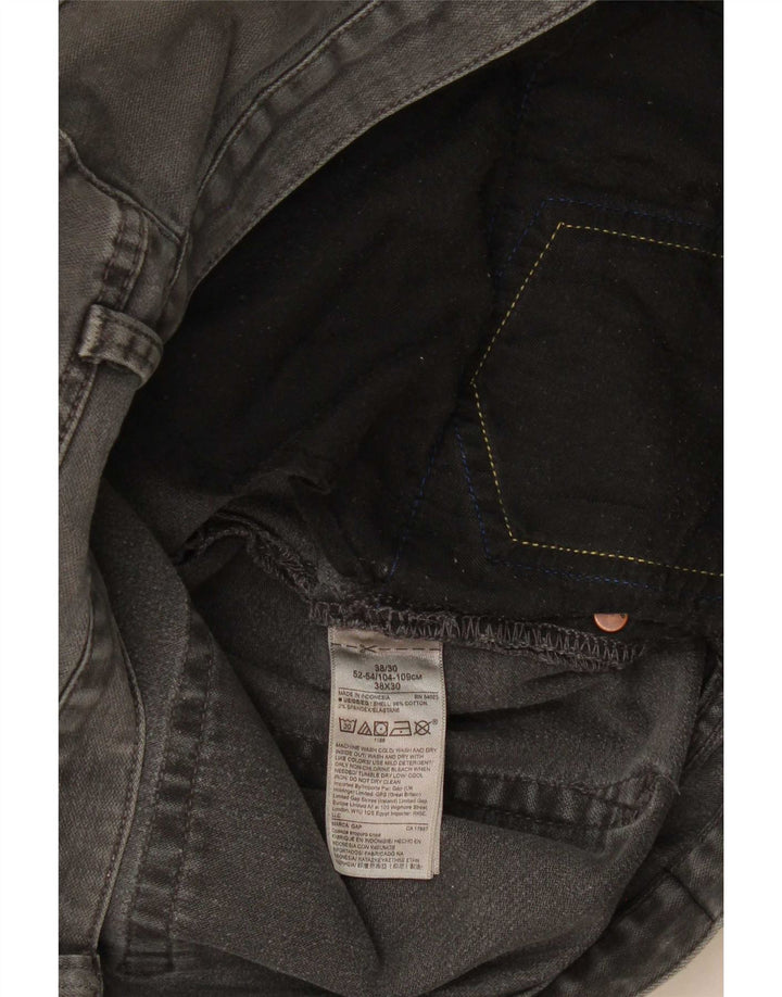 Мужские прямые джинсы Gap W38 L30 серые, хлопок