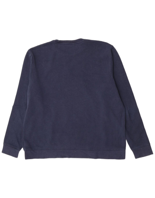 Мужской свитер Adidas Regular Fit, джемпер XL, темно-синий, хлопок