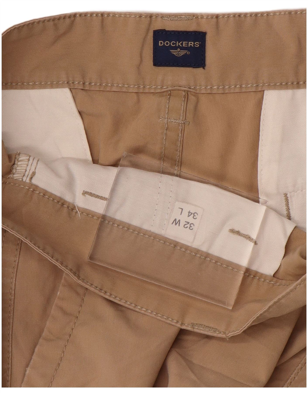 DOCKERS Мужские прямые брюки-чиносы W32 L29 Бежевые