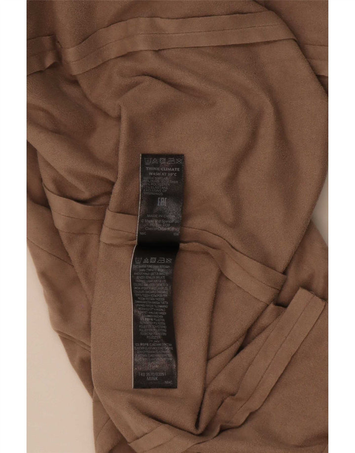 Женский открытый кардиган Marks & Spencer UK 18 XL, бежевый полиэстер
