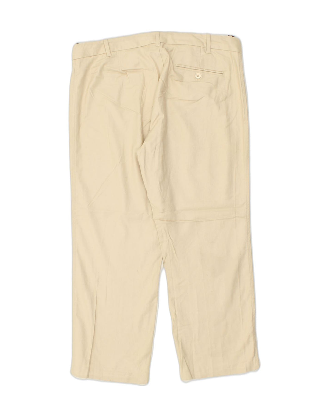 GAP Womens Straight Suit Trousers US 12 Large W34 L26  Beige Cotton | Vintage Gap | Thrift | Second-Hand Gap | Used Clothing | Messina Hembry 