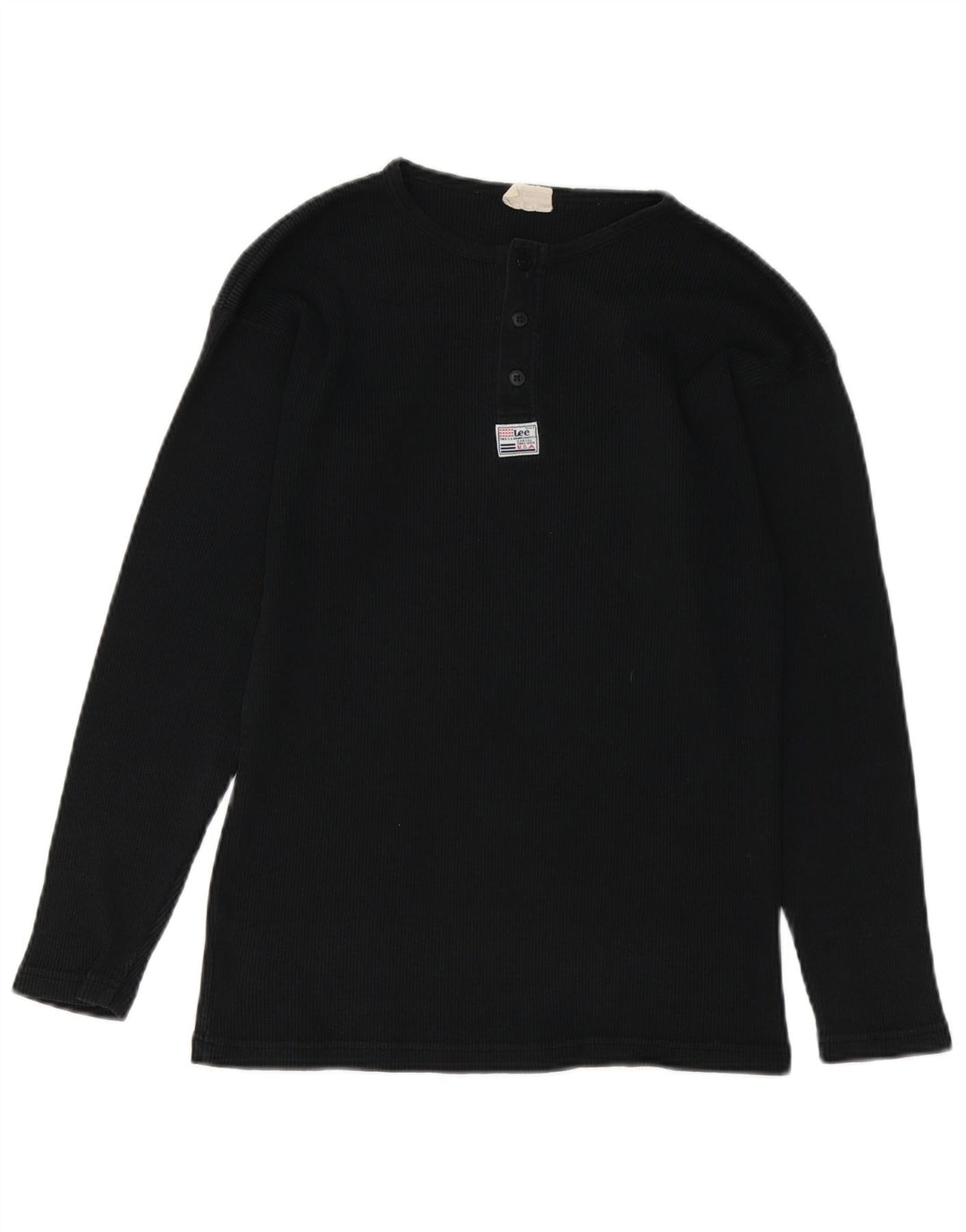 LEE Мужской топ с длинным рукавом, средний черный