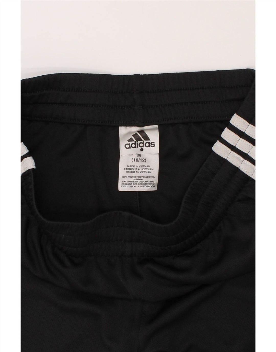 ADIDAS Boys Sport Shorts 10-11 Years Medium  Black Polyester Vintage Adidas and Second-Hand Adidas from Messina Hembry 