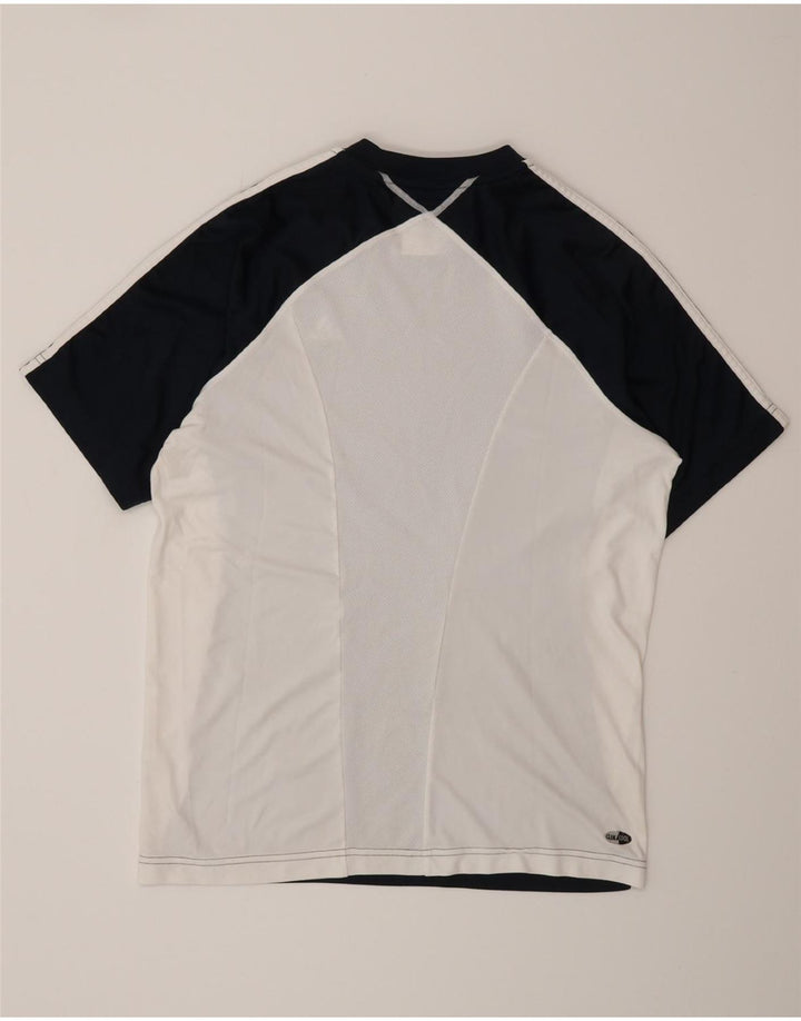 ADIDAS Mens Clima 365 T-Shirt Top Small Navy Blue Colourblock Polyester