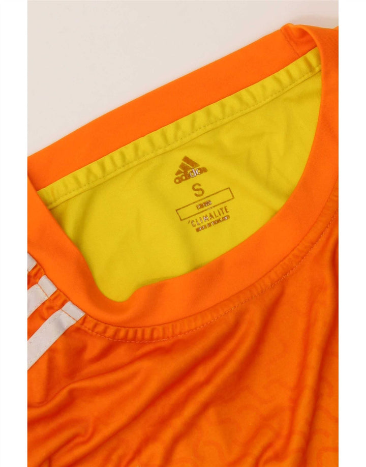 Мужская футболка Adidas Climalite Top Small Orange Colorblock