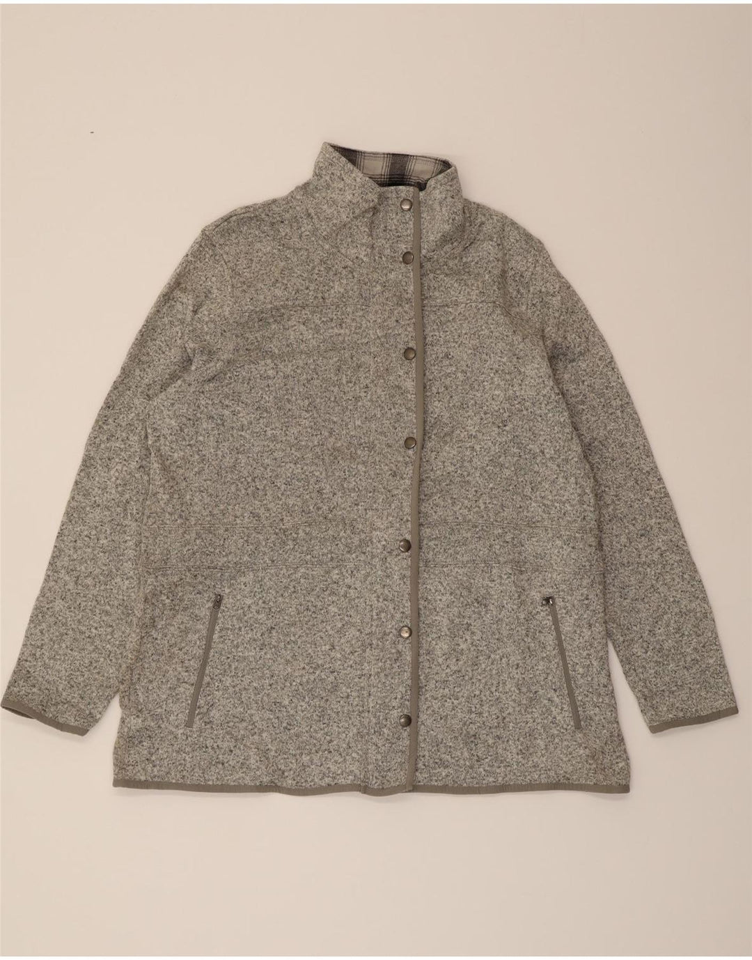 EDDIE BAUER Womens Tracksuit Top Jacket UK 20 2XL Grey Polyester Vintage Eddie Bauer and Second-Hand Eddie Bauer from Messina Hembry 