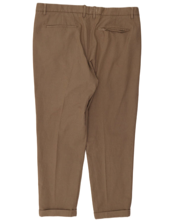 Мужские костюмные брюки All Saints W34 L25, коричневые, хлопковые