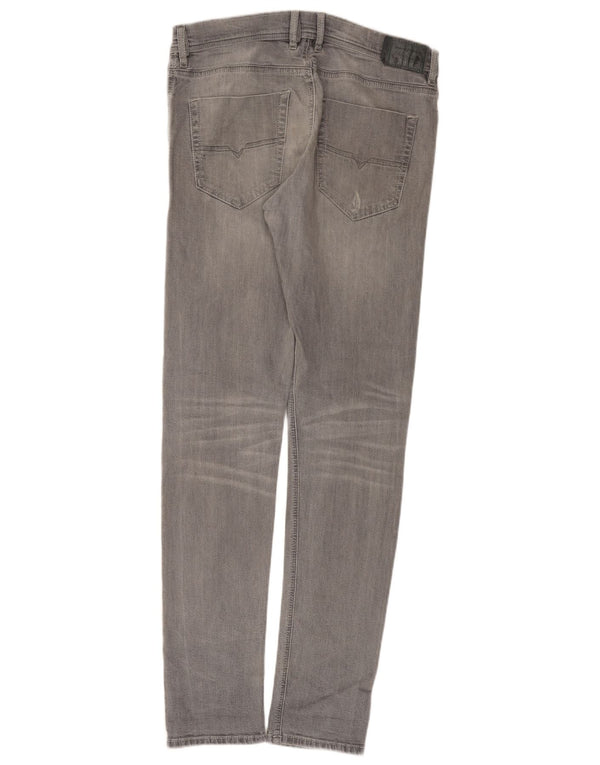 Мужские зауженные джинсы Diesel Tepphar Carrot W32 L32, серые, хлопковые