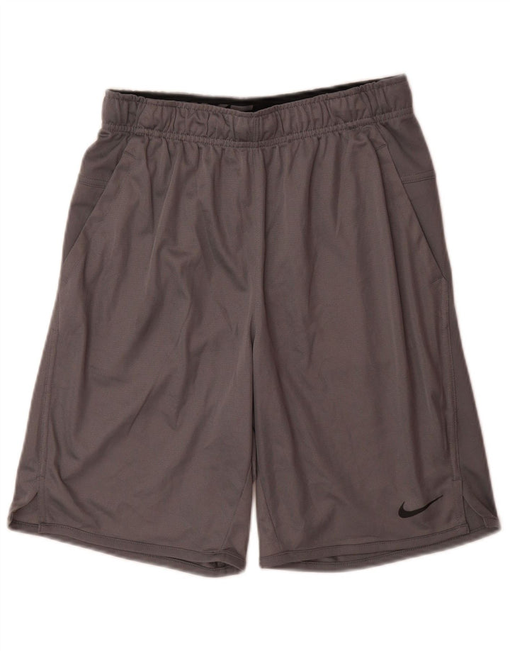 Мужские спортивные шорты Nike Dri Fit, маленькие серые, полиэстер