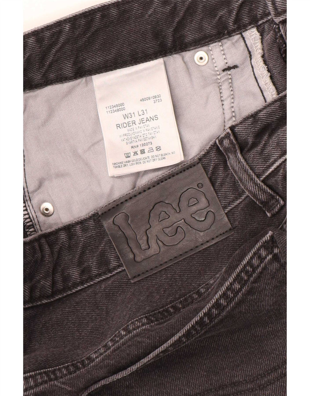 Мужские прямые джинсы Lee Rider W31 L31, серый хлопок