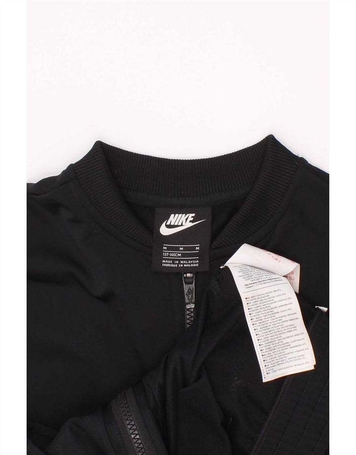 Спортивный костюм Nike для девочек, верхняя куртка 10–11 лет, средний черный цвет с цветными блоками
