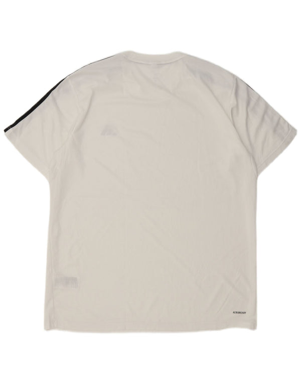 Adidas Мужская футболка Aeroready Top XL Белый полиэстер