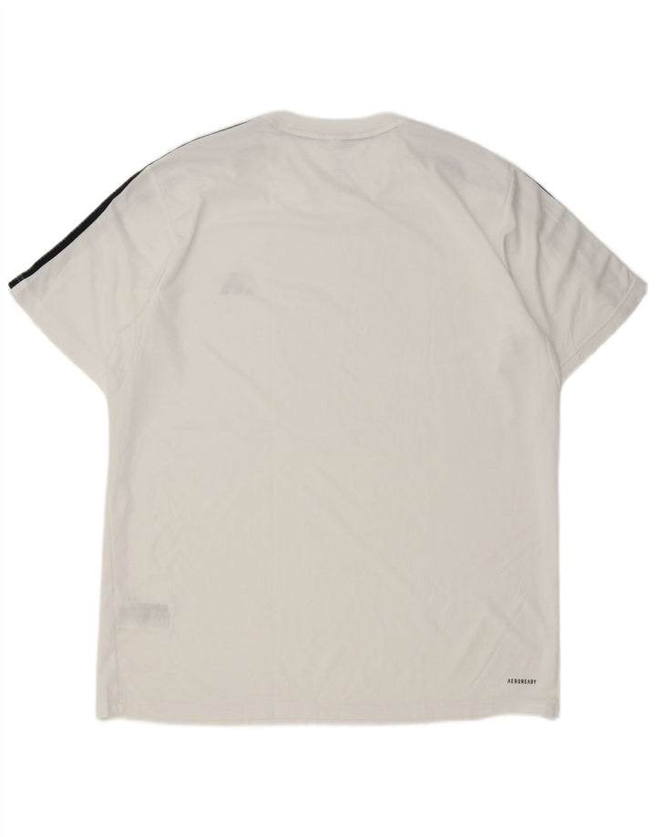 Adidas Мужская футболка Aeroready Top XL Белый полиэстер