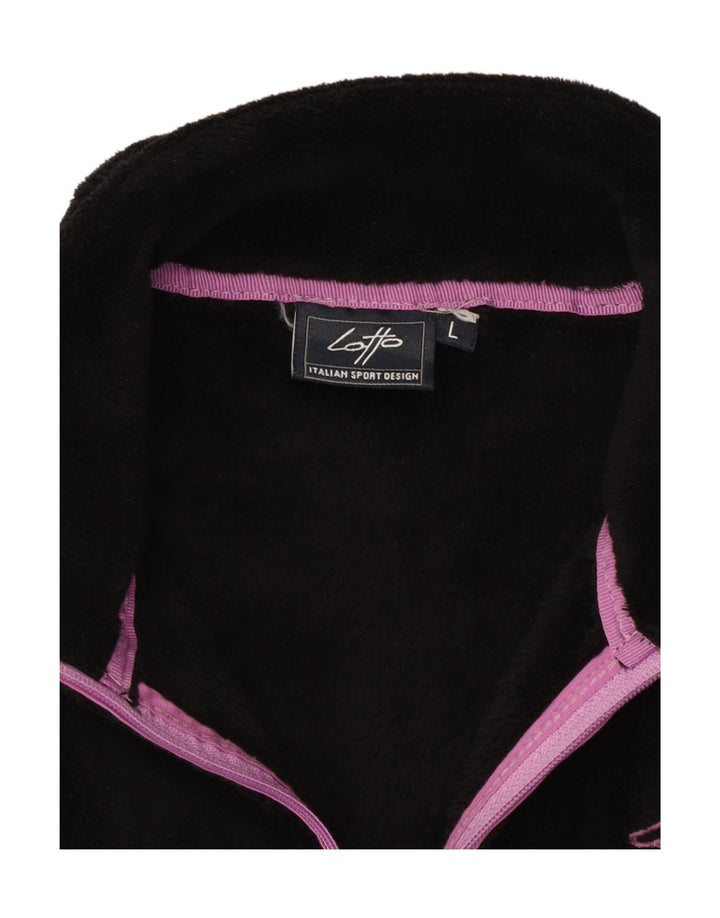 LOTTO Женская флисовая куртка UK 14, большая черная
