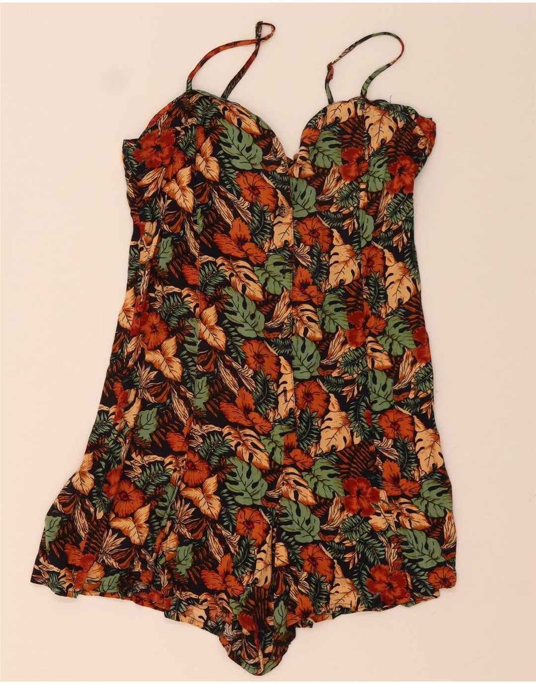 URBAN OUTFITTERS Женский комбинезон UK 12, средний, разноцветный с цветочным принтом