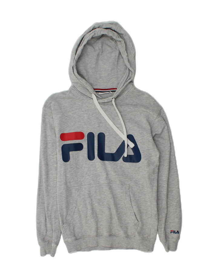FILA Mens Hoodie Jumper XS Grey Cotton Vintage Fila and Second-Hand Fila from Messina Hembry 