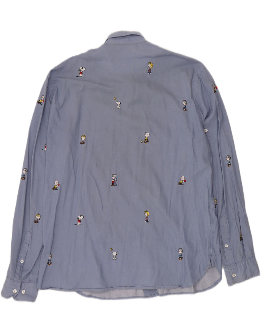 Мужская рубашка с арахисом HUGO BOSS XL, синяя, хлопок