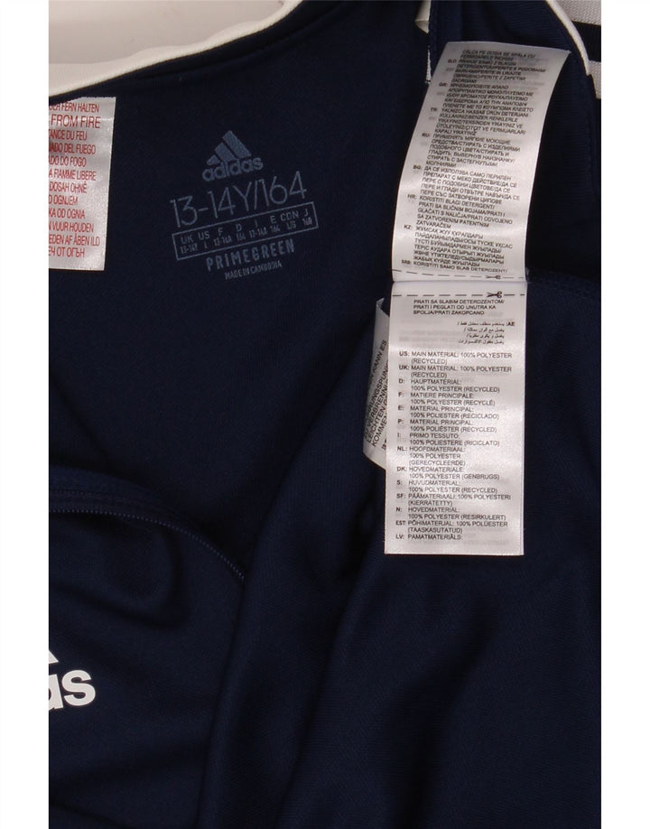 Спортивный костюм ADIDAS Aeroready для мальчиков с графическим рисунком, 13–14 лет, темно-синий