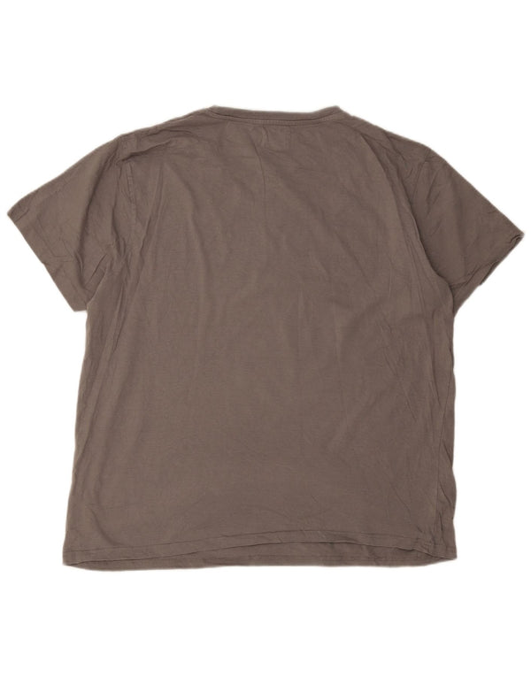 Мужская футболка Saltrock с рисунком, 2XL, серая, хлопок