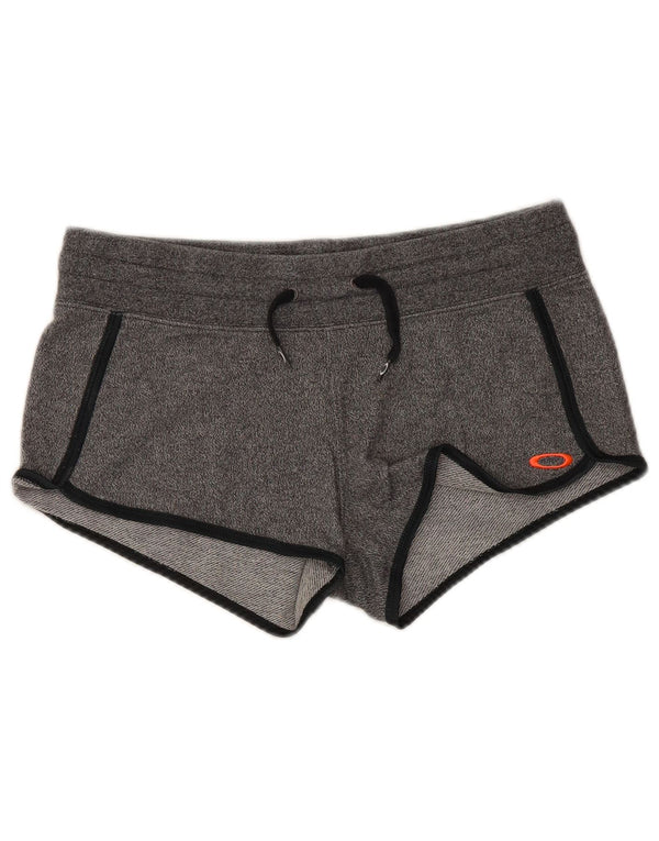 Vintage Womens Sport Shorts UK 14 Medium  Grey Flecked