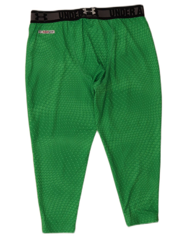 Мужские леггинсы Under Armour Heat Gear с рисунком, большие W30 L18, зеленые пятнистые