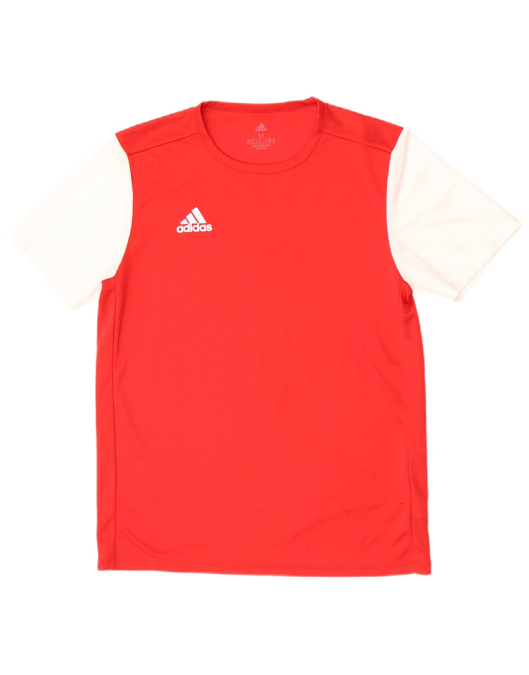 Adidas Мужская футболка Aeroready Верх среднего красного цвета из полиэстера с цветными блоками