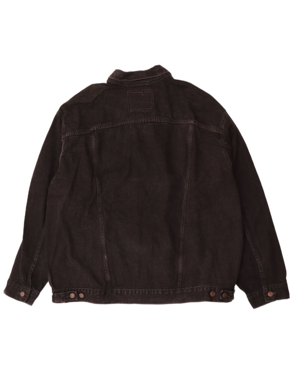Мужская джинсовая куртка свободного кроя Levi's UK 44 2XL, черный хлопок