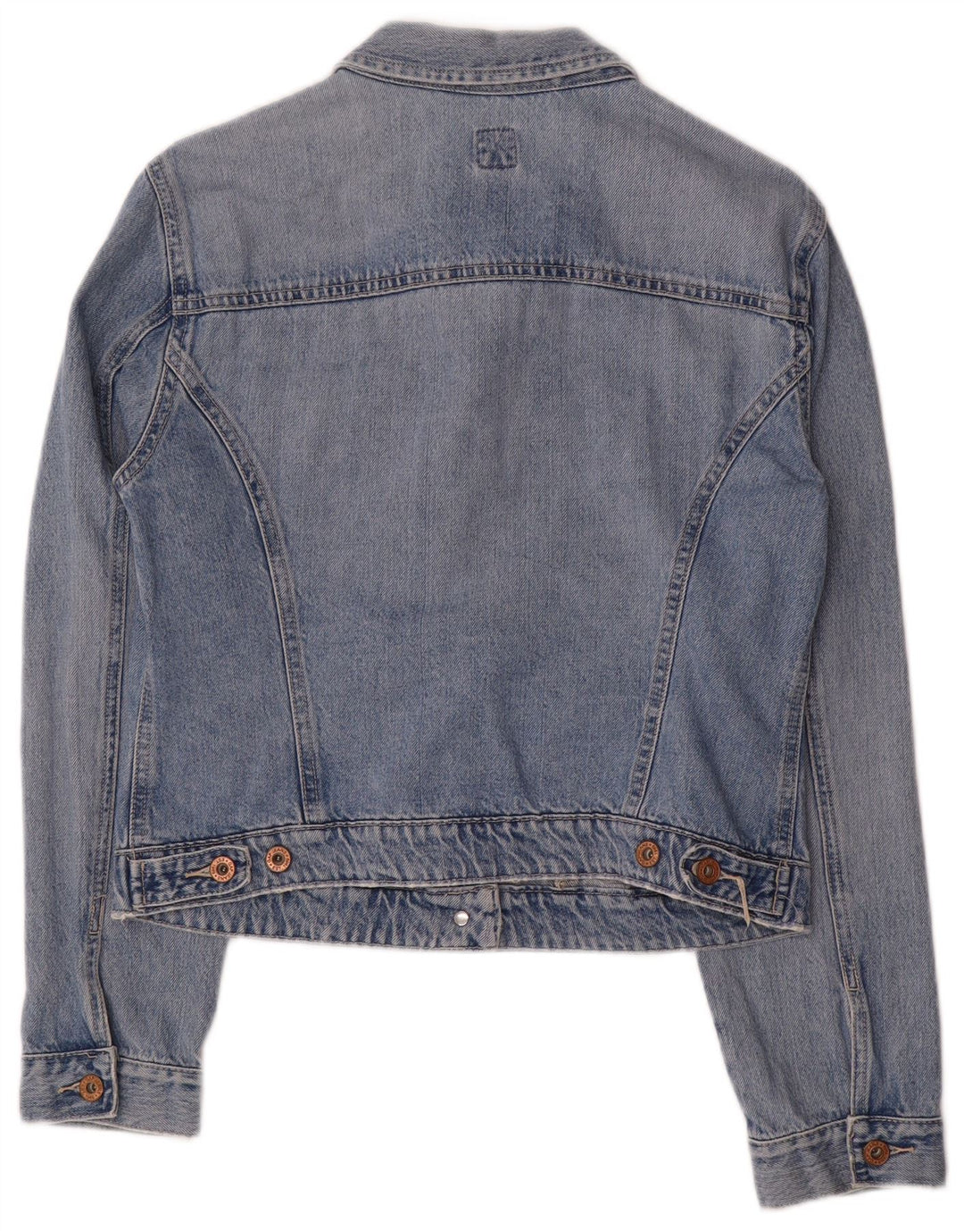 Женская укороченная джинсовая куртка GAP UK 16, большой синий хлопок