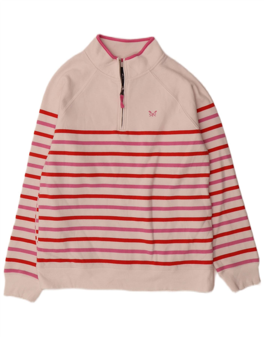 Женский джемпер-толстовка Crew Clothing, Великобритания, 12 средних разноцветных полосок