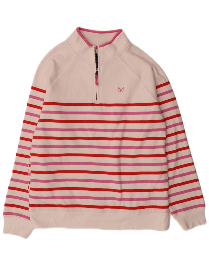 Женский джемпер-толстовка Crew Clothing, Великобритания, 12 средних разноцветных полосок