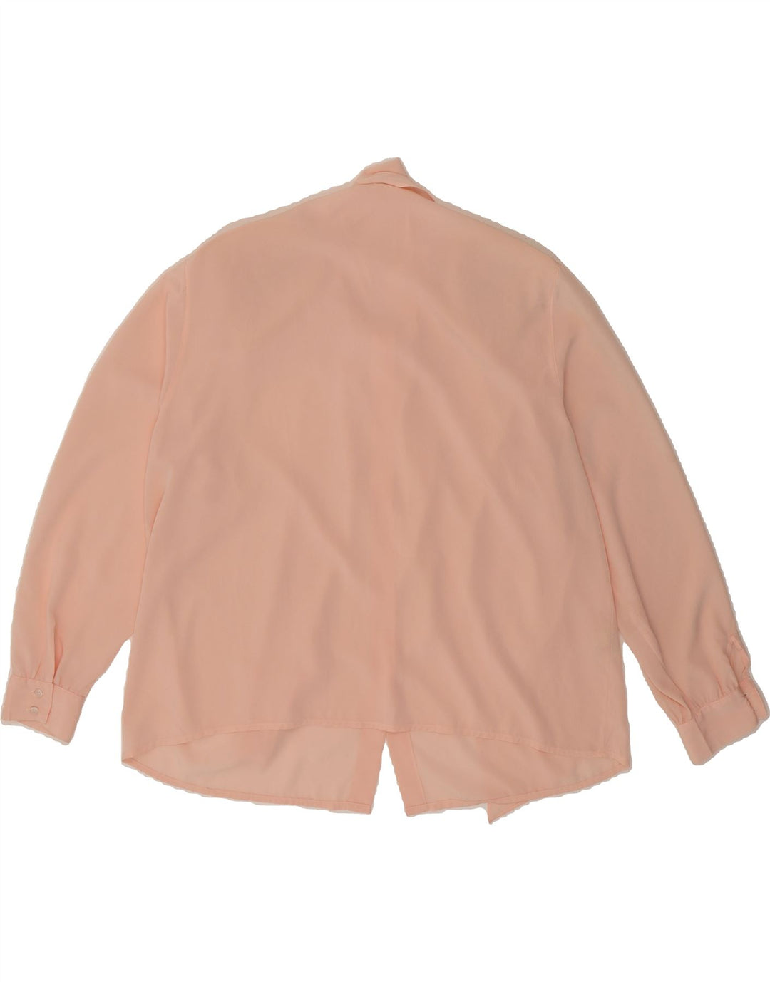 VINTAGE Womens Front Tie Shirt Blouse UK 20 2XL  Pink Polyester Vintage Vintage and Second-Hand Vintage from Messina Hembry 