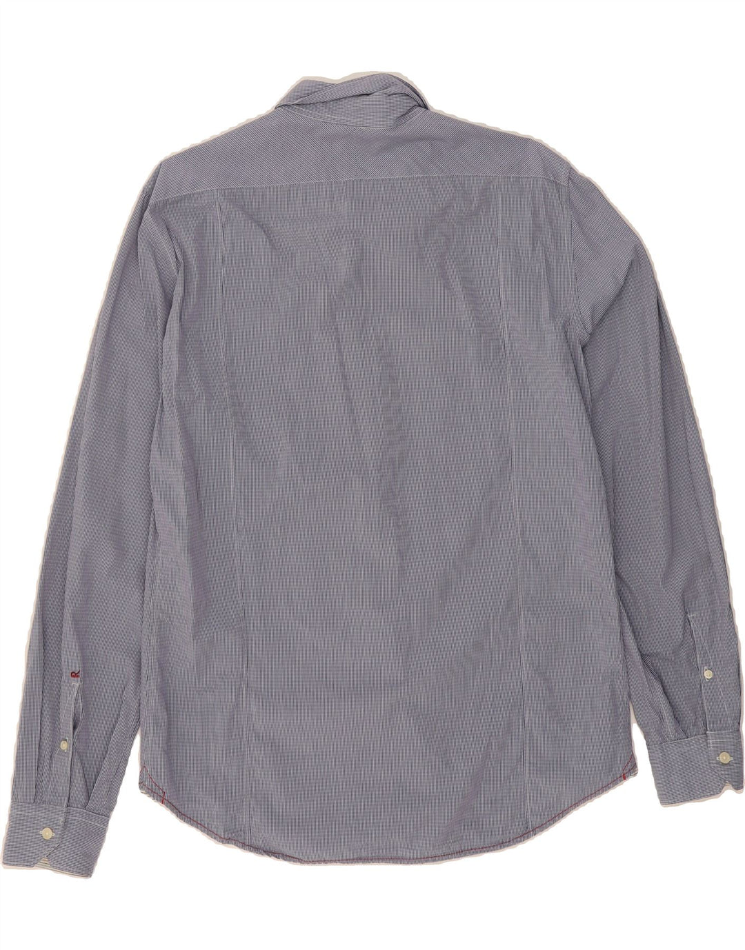 REPLAY Mens Slim Fit Shirt XL Navy Blue Check Vintage Replay and Second-Hand Replay from Messina Hembry 