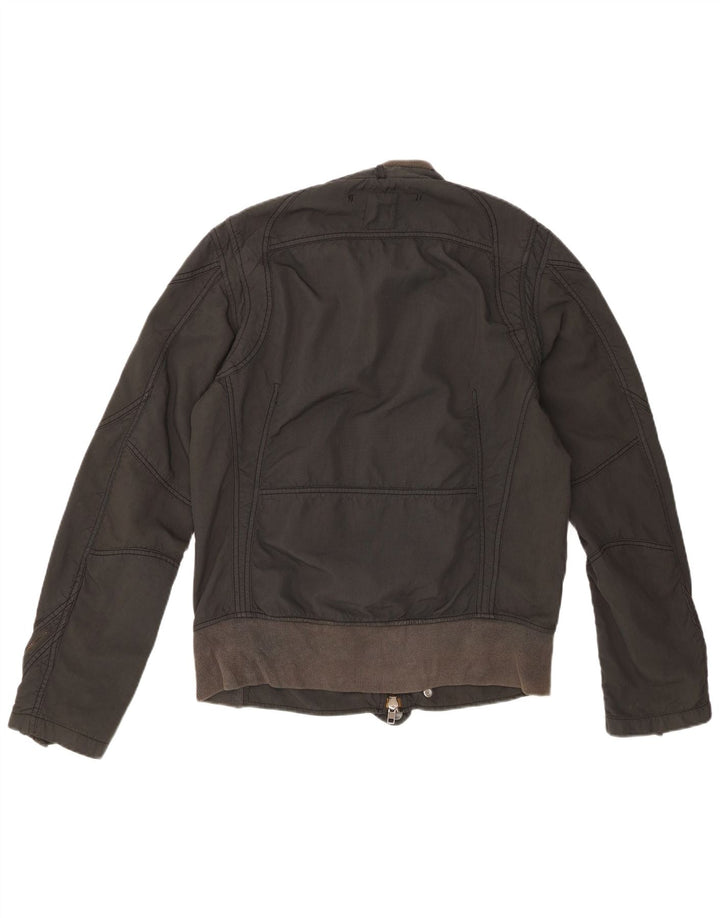 Женская куртка Diesel в стиле милитари UK 18 XL, черный нейлон