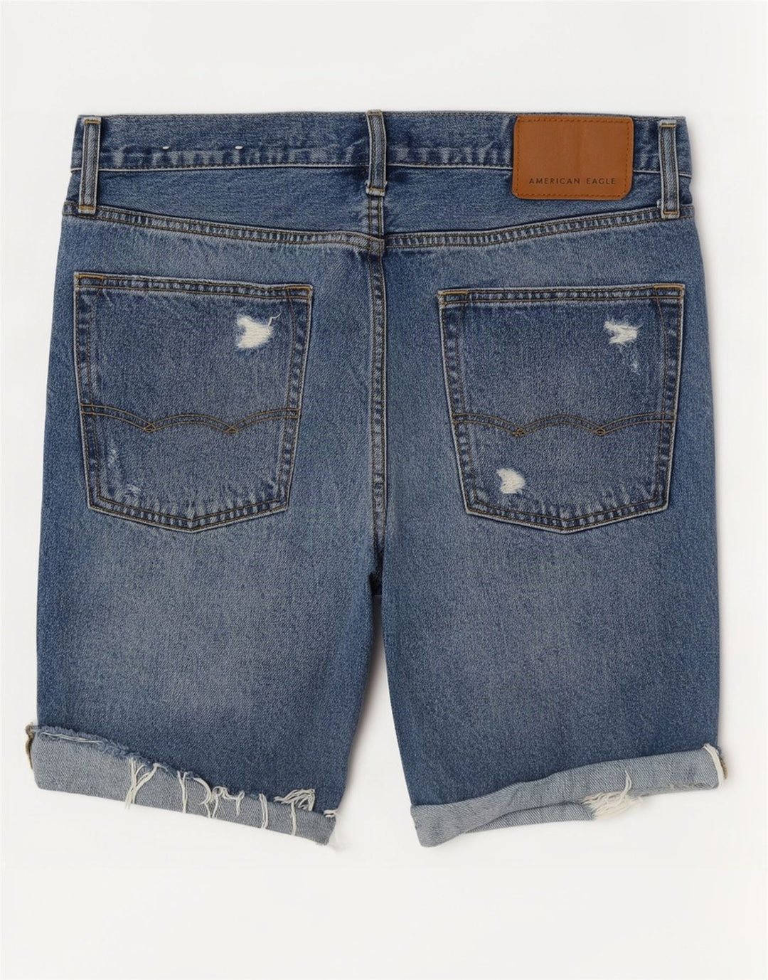 Мужские джинсовые шорты American Eagle W31, средний синий, хлопок