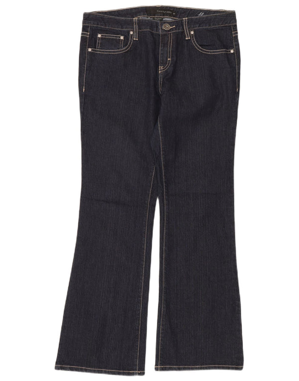 Женские расклешенные джинсы CALVIN KLEIN US 10, средние W32 L30, темно-синие, хлопок