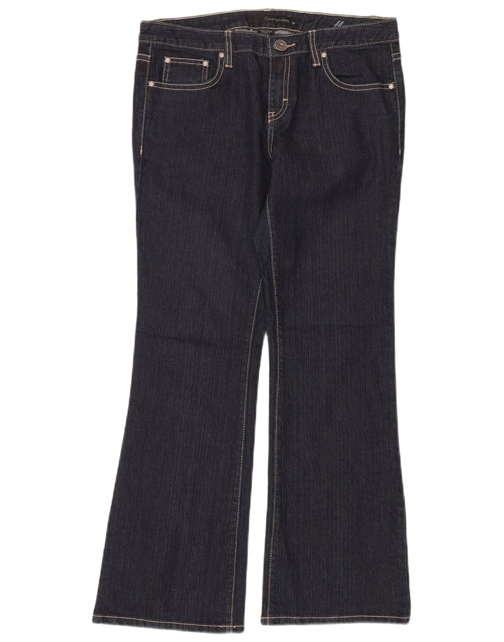 Женские расклешенные джинсы CALVIN KLEIN US 10, средние W32 L30, темно-синие, хлопок