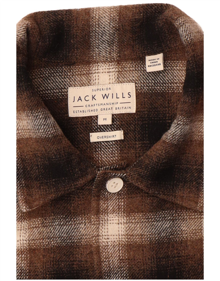 Мужская фланелевая рубашка Jack Wills среднего коричневого цвета в клетку