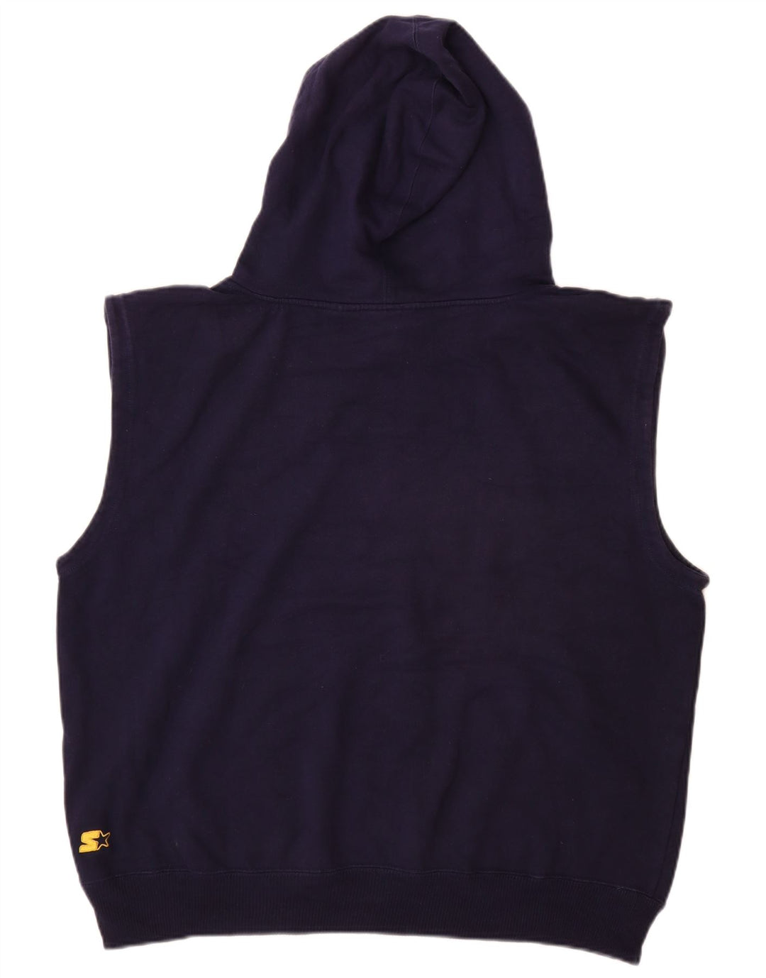 STARTER Мужской джемпер без рукавов с рисунком, большой размер, темно-синий, хлопок