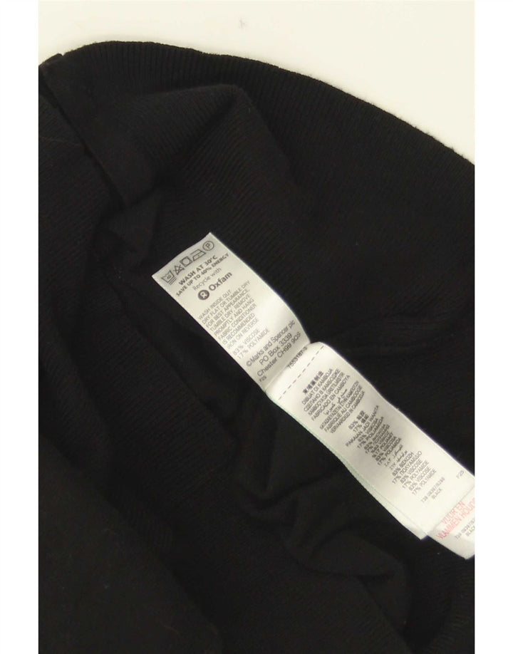 Женский кардиган Marks & Spencer UK 12, средний черный вискоза