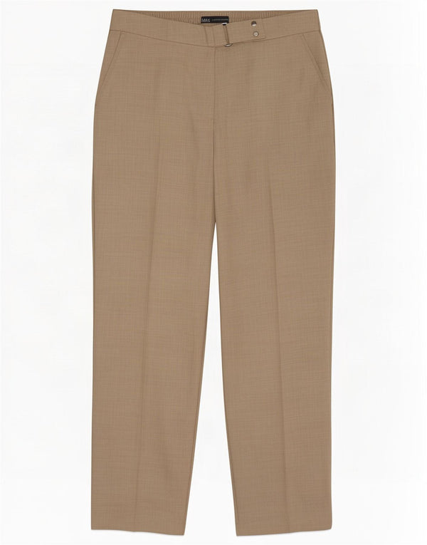 Женские прямые костюмные брюки Marks & Spencer UK 12 Medium W30 L28 Бежевые