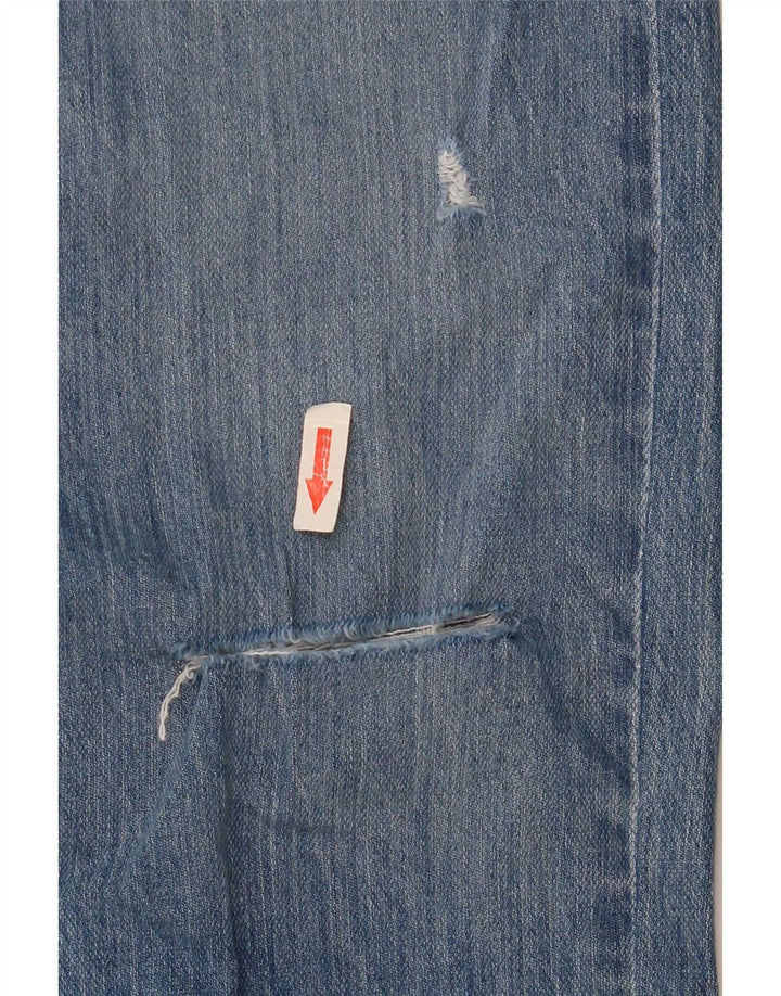 Женские потертые узкие джинсы Lee W27 L26, синий хлопок